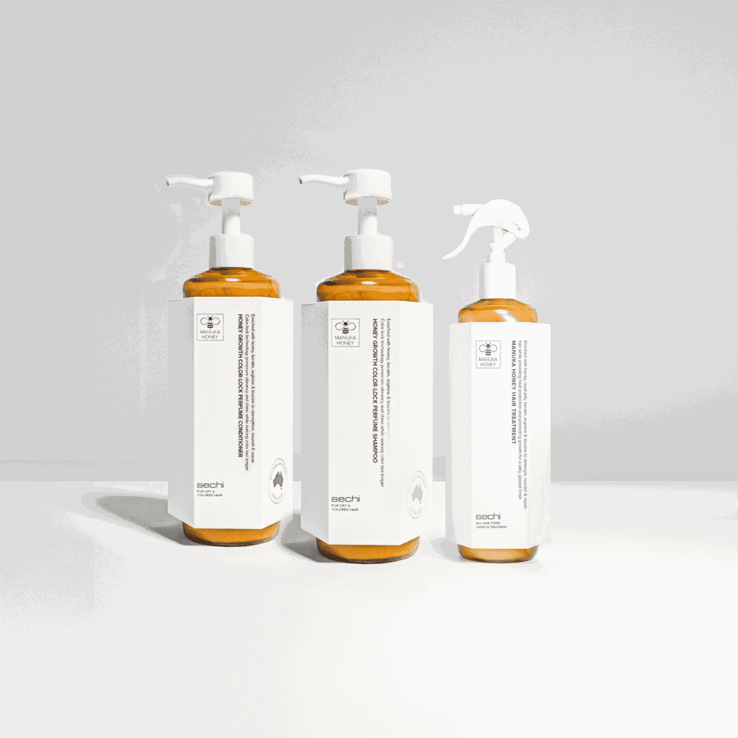 Sechi Honey Colour Lock Growth Bare Minimum Trio